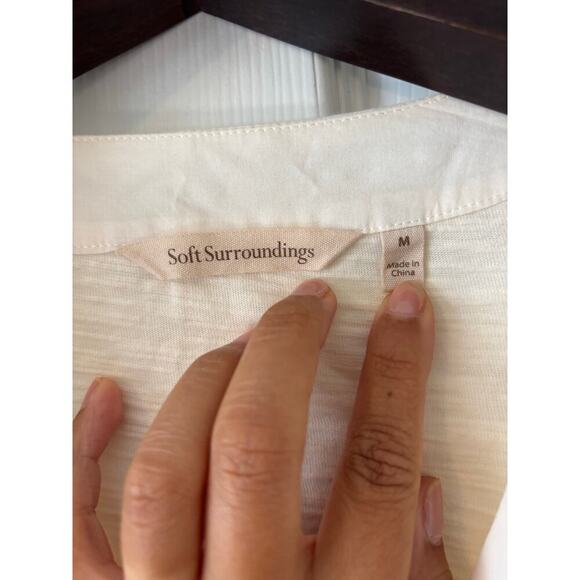 Soft Surroundings Delia Mixed Button Cardigan sz M - Picture 8 of 11